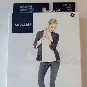 Sigvaris Medical Compression Hosiery / Knee-High / LL / Black / 863CLLW99